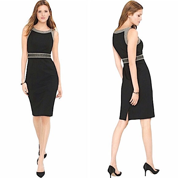 White House Black Market Dresses & Skirts - WHBM Tweed Combo Sheath Dress